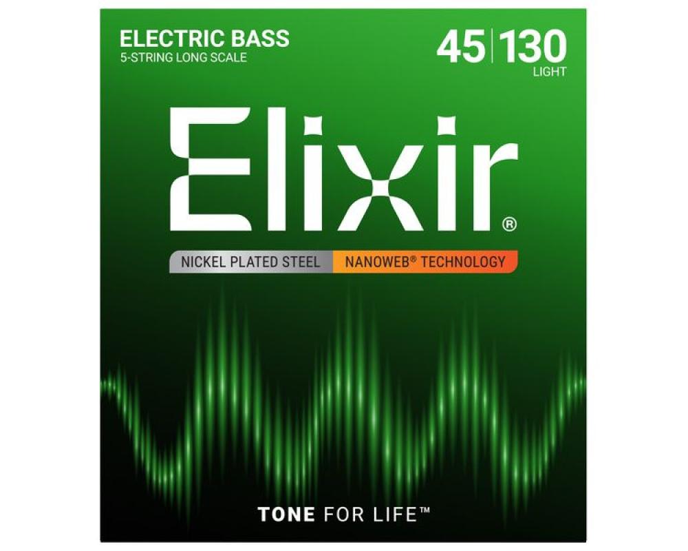 Elixir 14202 Nanoweb 5-String Light