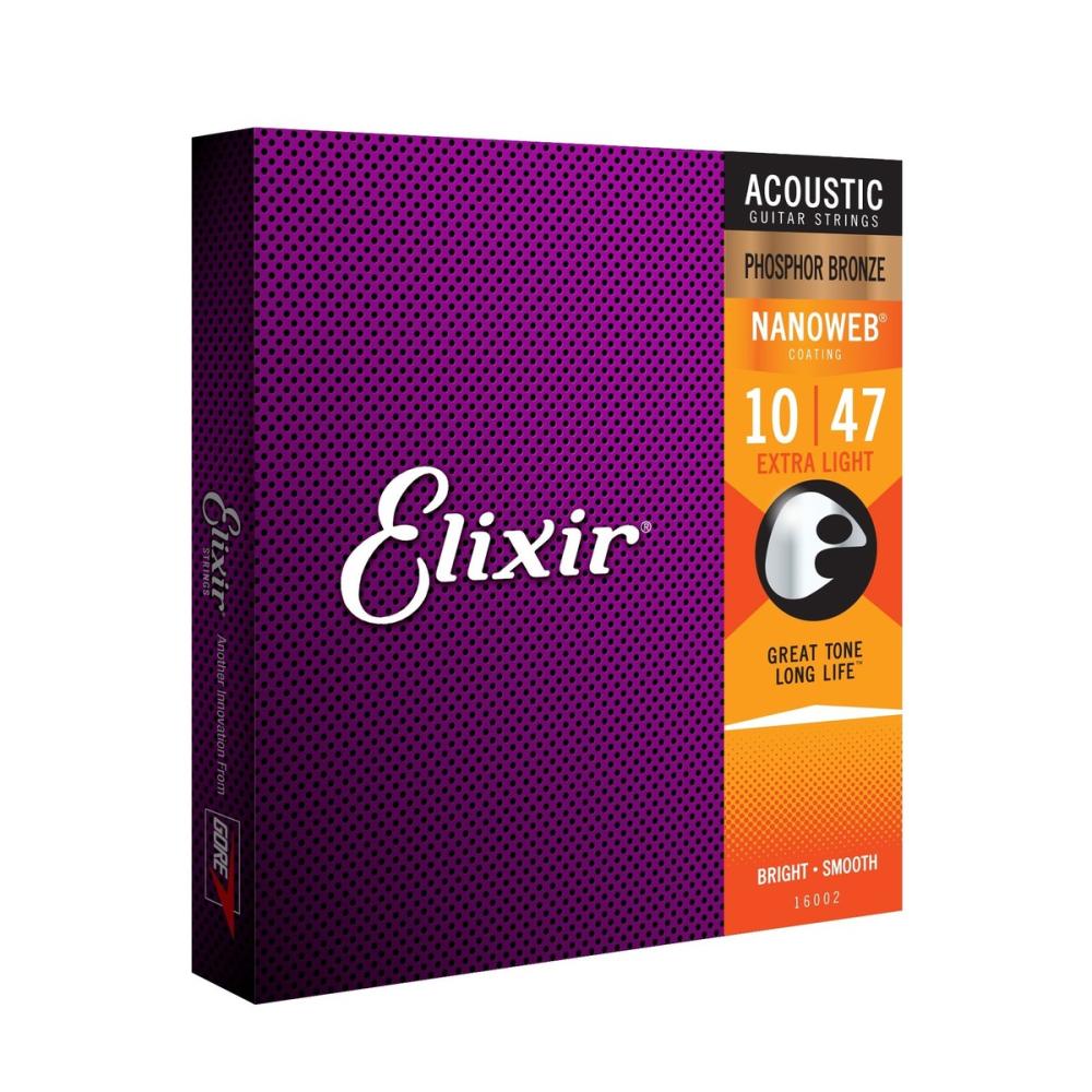 Elixir Nanoweb 16002 Extra Light Phosphor 10-47