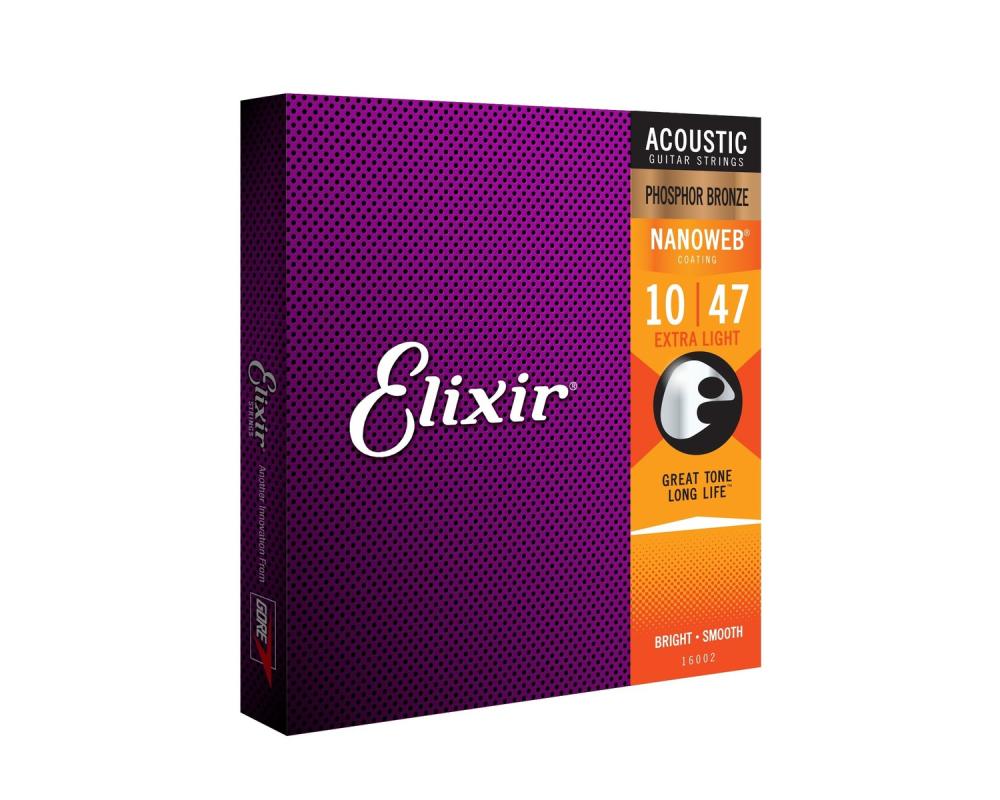 Elixir Nanoweb 16002 Extra Light Phosphor 10-47