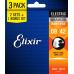 Elixir 16540 Nanoweb Electric 09-42 - 3 Pack