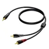 Procab CLA711/ 1.5m  3.5 mm Jack male stereo - 2 x RCA/Cinch male