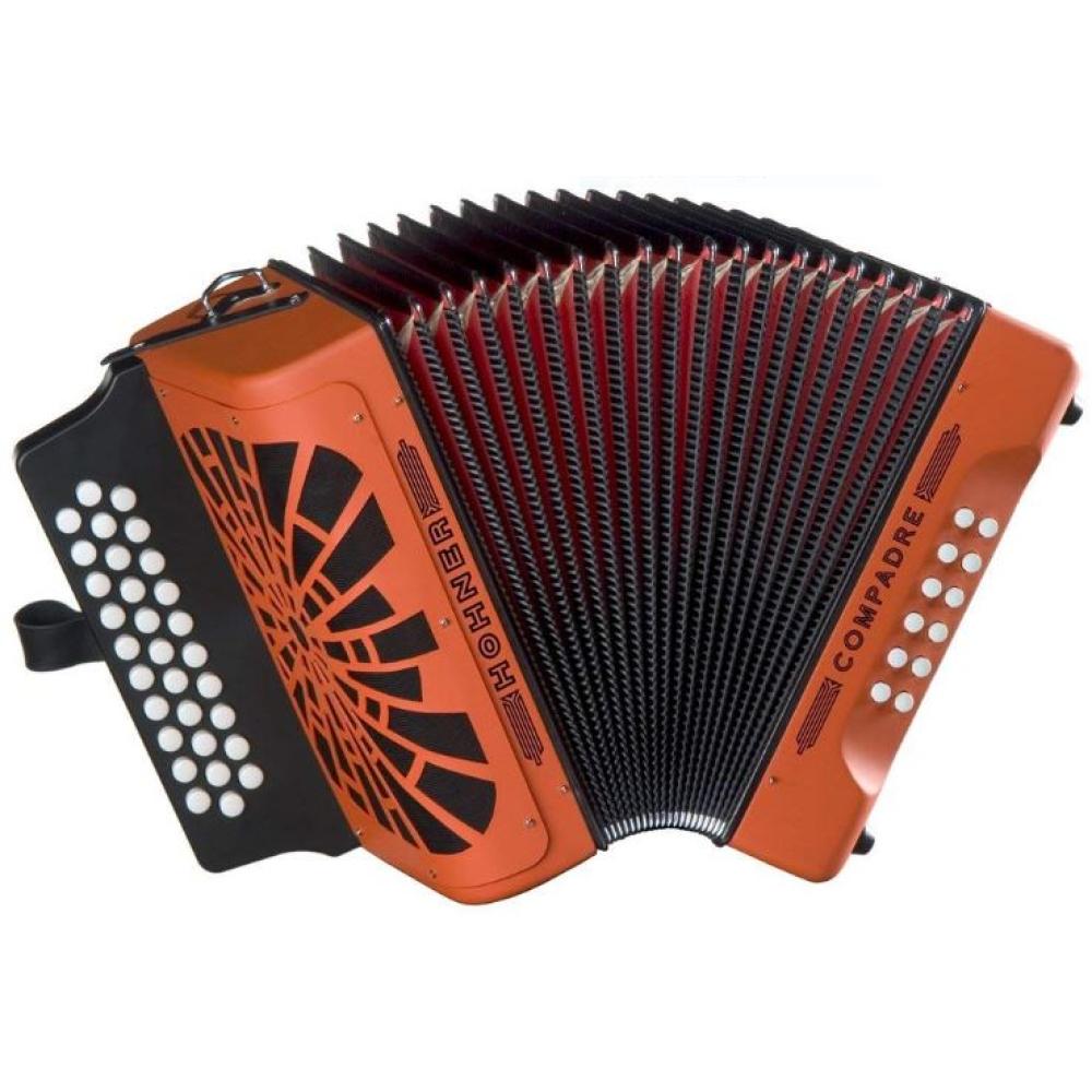 Hohner Concertina Compadre GCF Orange (Sol Dó Fá)