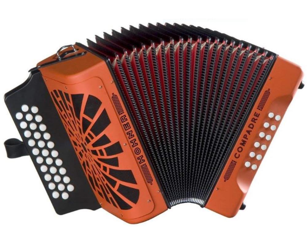 Hohner Concertina Compadre GCF Orange (Sol Dó Fá)
