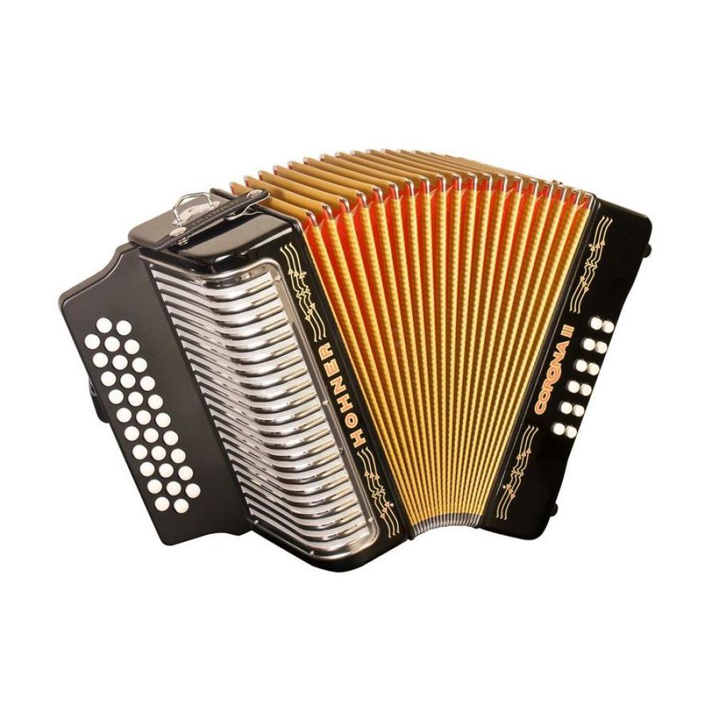 Hohner Concertina Corona II GCF Black (Sol Dó Fá)