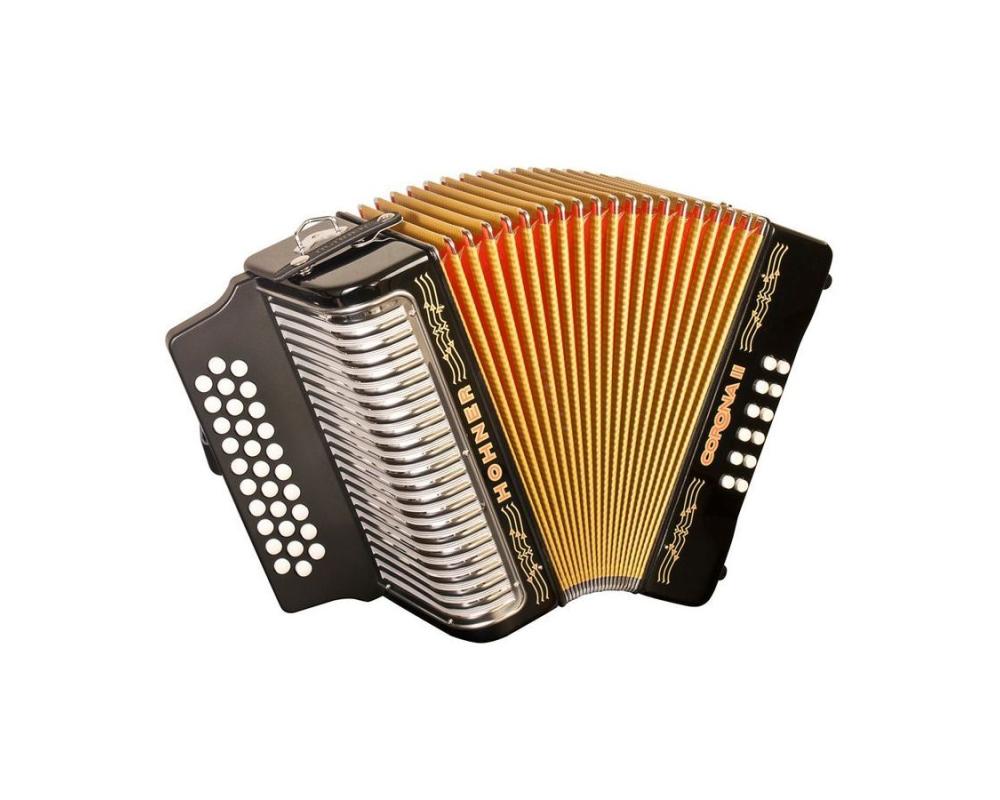 Hohner Concertina Corona II GCF Black (Sol Dó Fá)