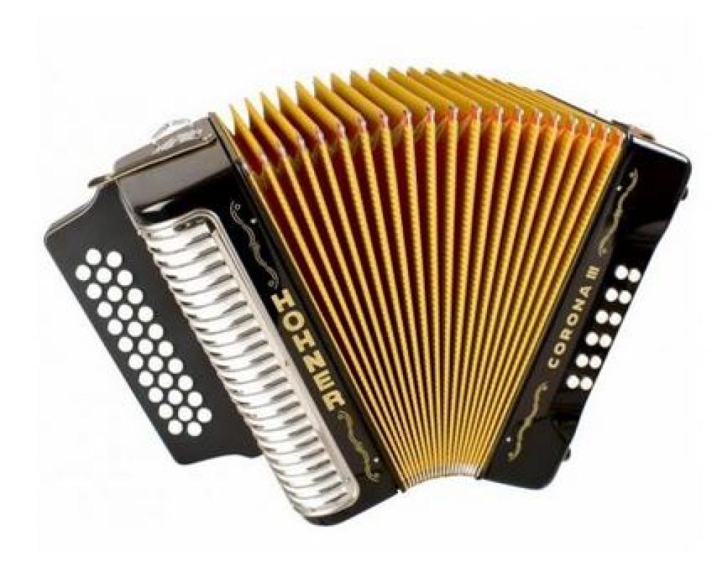 Hohner Concertina Corona III GCF Black (Sol Dó Fá)