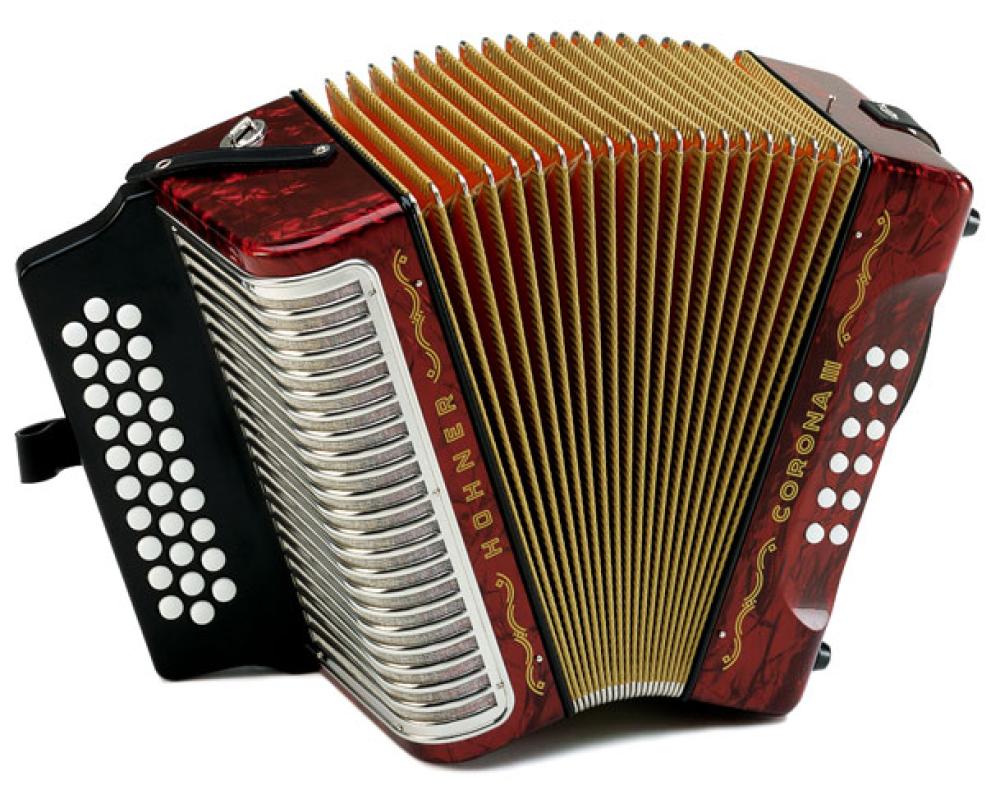 Hohner Concertina Corona III GCF Red (Sol Dó Fá)