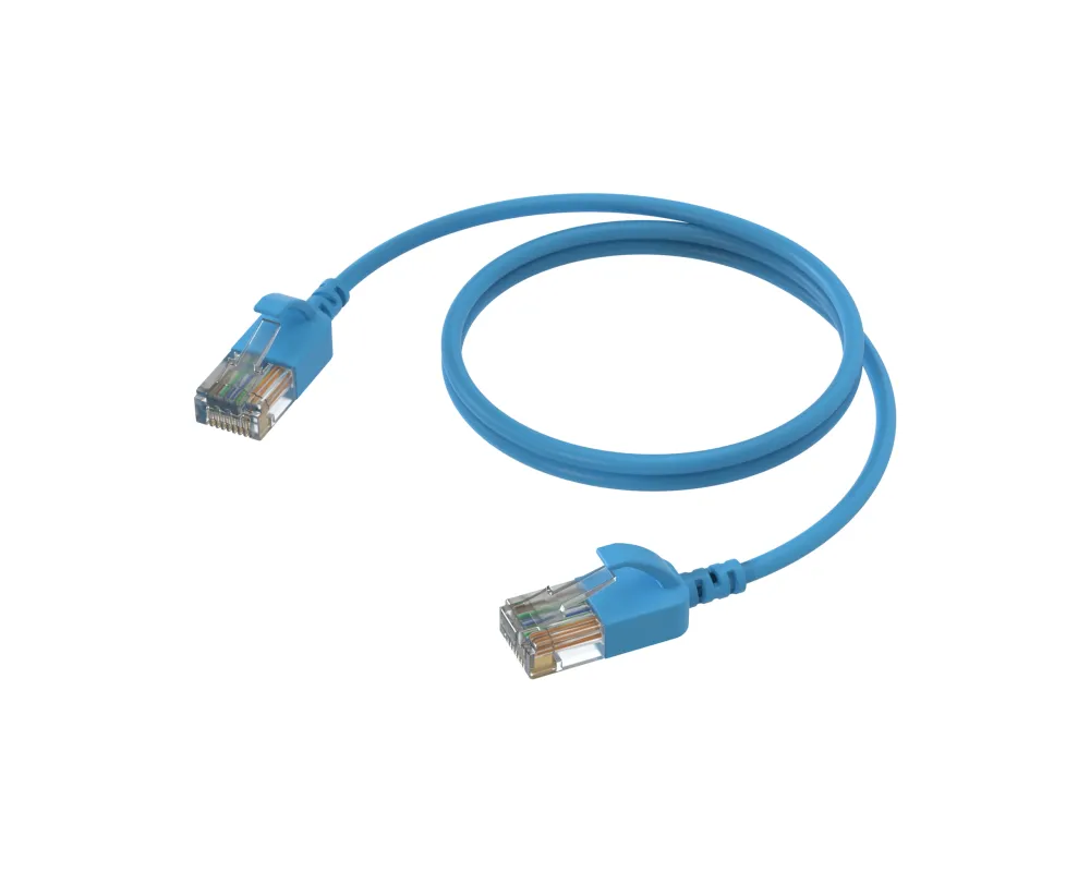 Procab Slimline networking cable - CAT6A RJ45 - RJ45 Blue 1.5m