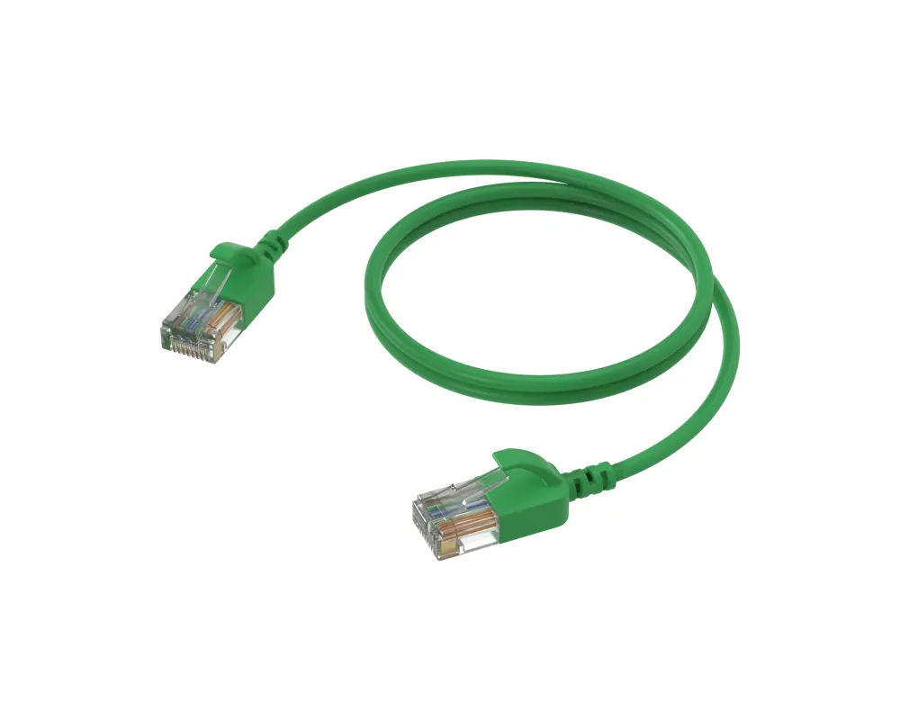 Procab Slimline networking cable - CAT6A RJ45 - RJ45 Green 1.5m