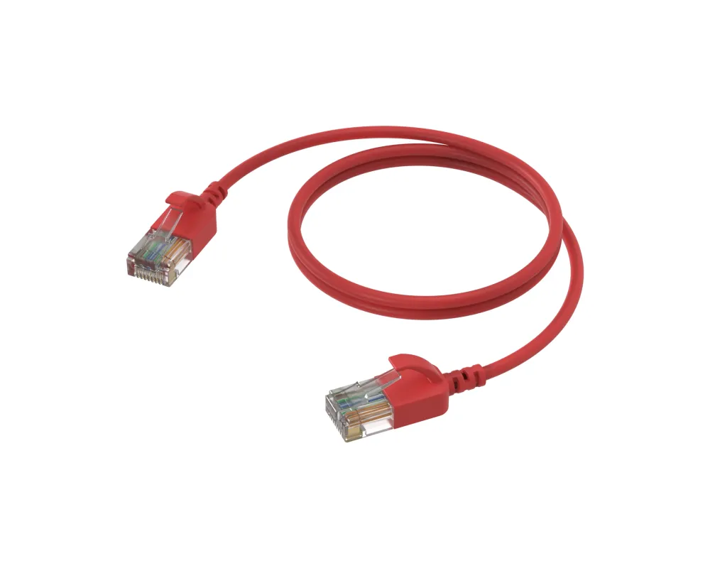 Procab Slimline networking cable - CAT6A RJ45 - RJ45 Red 1.5m
