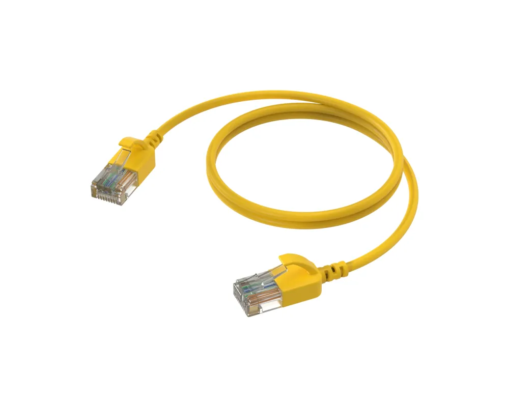 Procab Slimline networking cable - CAT6A RJ45 - RJ45 Yellow 1.5m
