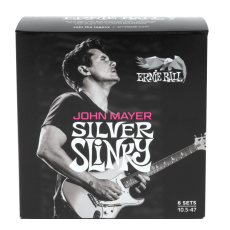 Ernie Ball 3817 Slinky Silver John Mayer Signature 10,5-47 - Pack 6