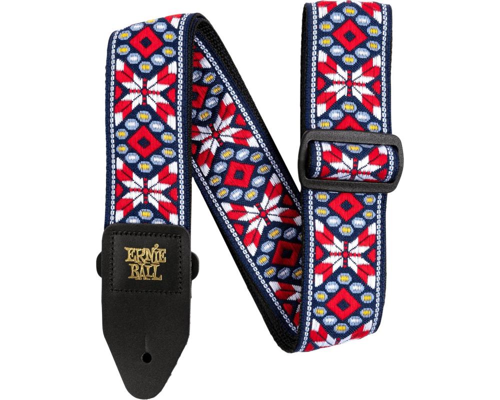 Ernie Ball 4639 Jacquard Strap Taos Fire Red
