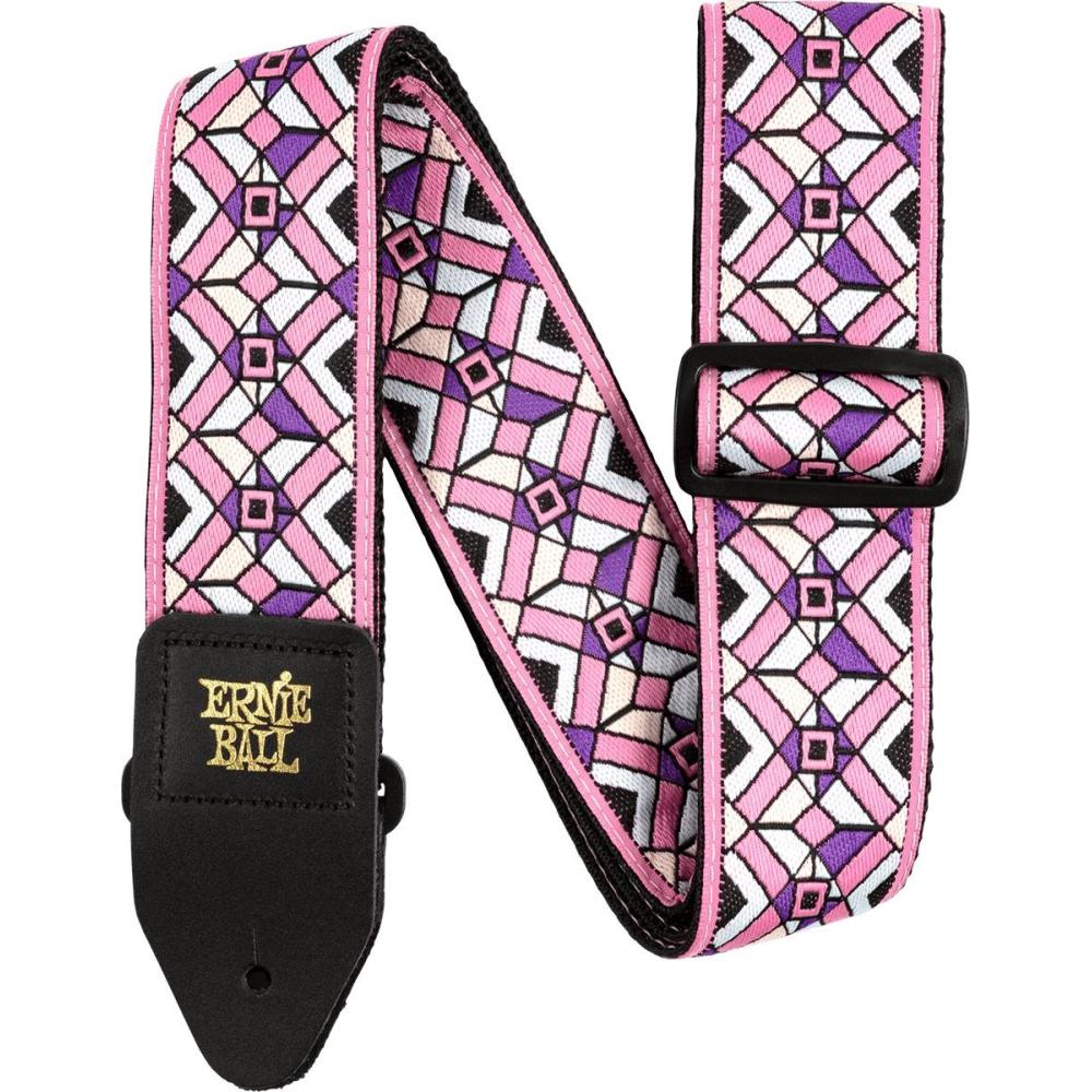 Ernie Ball 4658 Jacquard Strap Kaleidoscope Pink