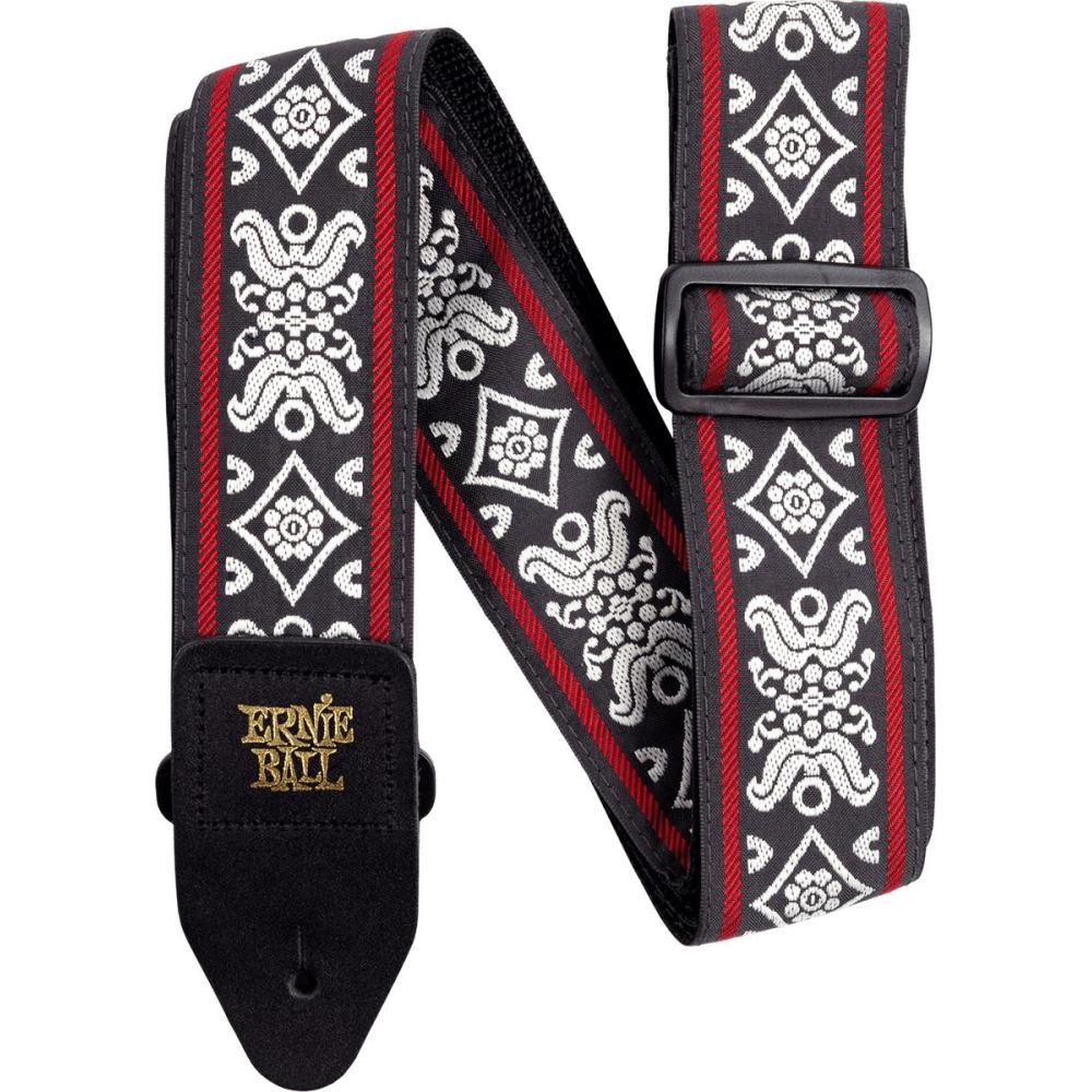 Ernie Ball 4669 Jacquard Strap Blackjack Red