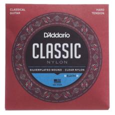 Daddario EJ27H Hard Tension, Classic Nylon Student Classical Guitar Strings