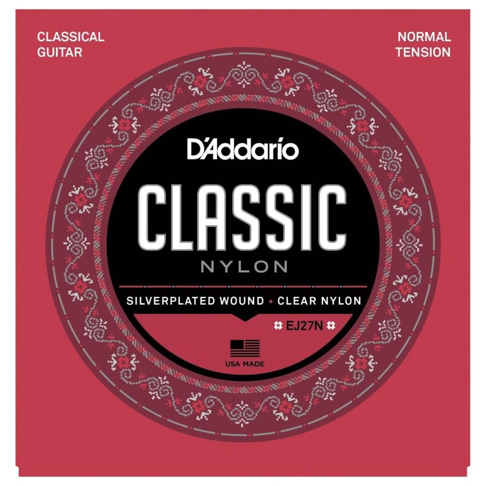 Daddario EJ27N Normal Tension, Classic Nylon Student Classical Guitar Strings