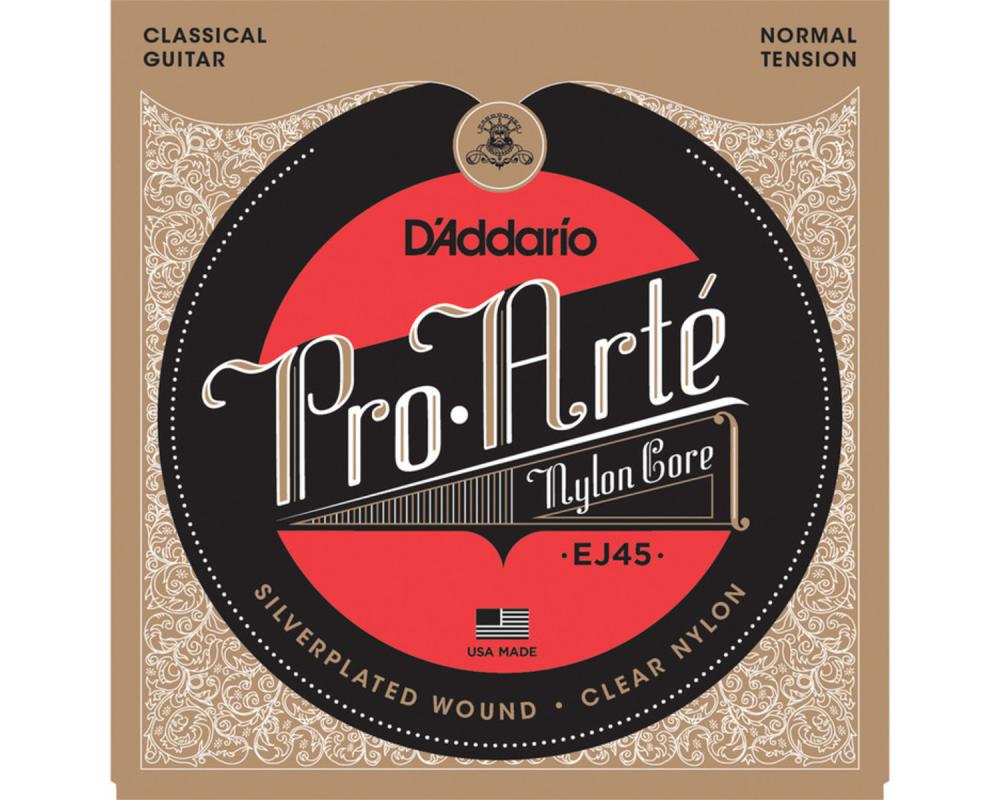 Daddario EJ45  Normal Tension, Pro-Arté Nylon Classical Guitar Strings