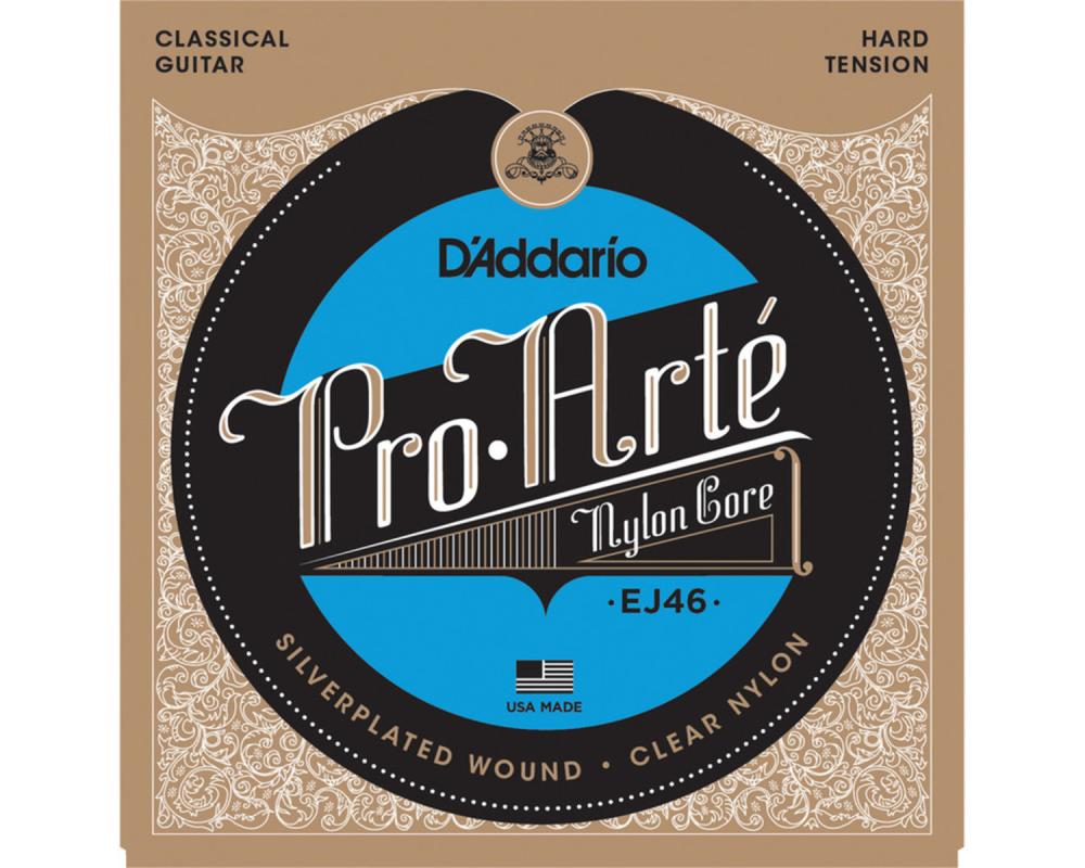 Daddario EJ46  Hard Tension, Pro-Arté Nylon Classical Guitar Strings