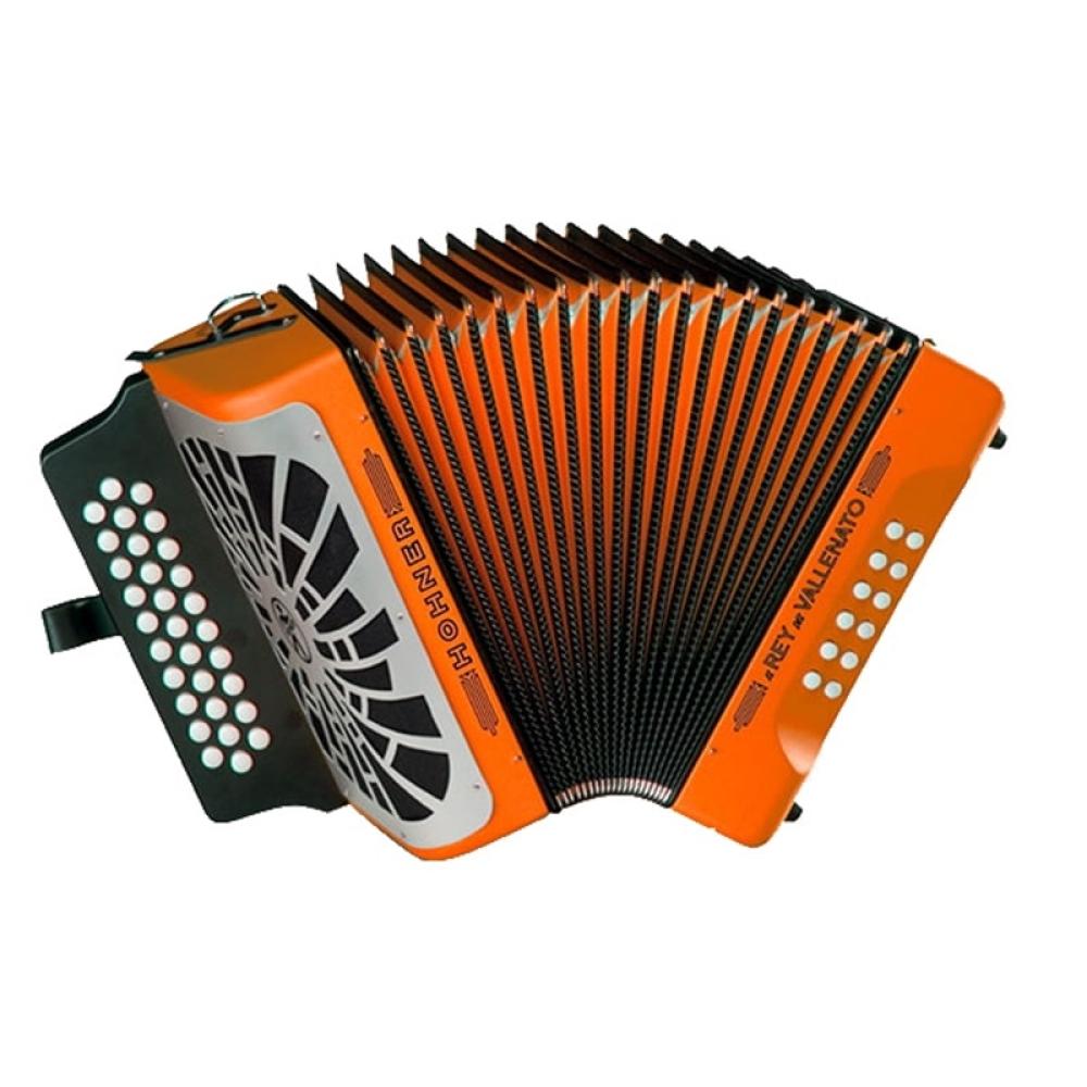 Hohner Concertina El Rey Del Vallenato 3ª voz GCF Orange (Sol Dó Fá)