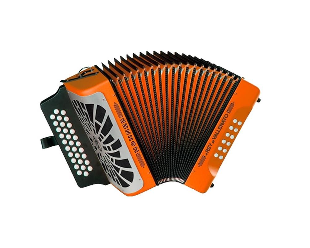 Hohner Concertina El Rey Del Vallenato 3ª voz GCF Orange (Sol Dó Fá)