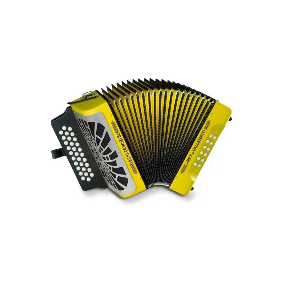 Hohner Concertina El Rey del Vallenato Yellow (Sol Dó Fá)