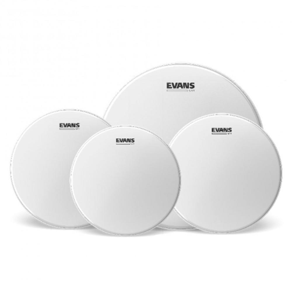 Evans UV1 Coated Fusion Pack (10, 12, 14) with 14 UV1 Coated Snare Batter