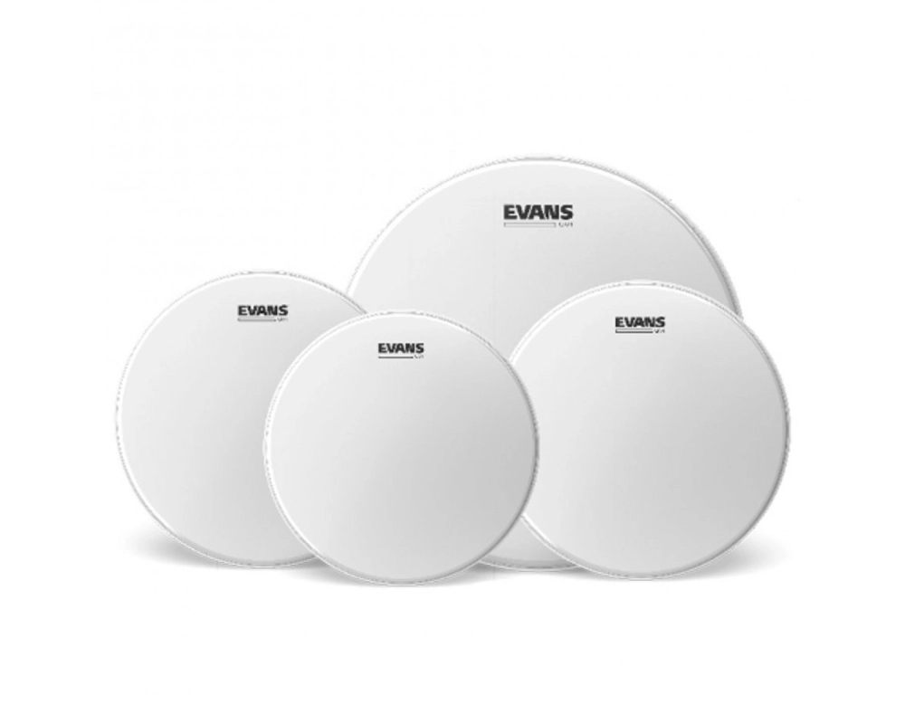 Evans UV1 Coated Fusion Pack (10, 12, 14) with 14 UV1 Coated Snare Batter