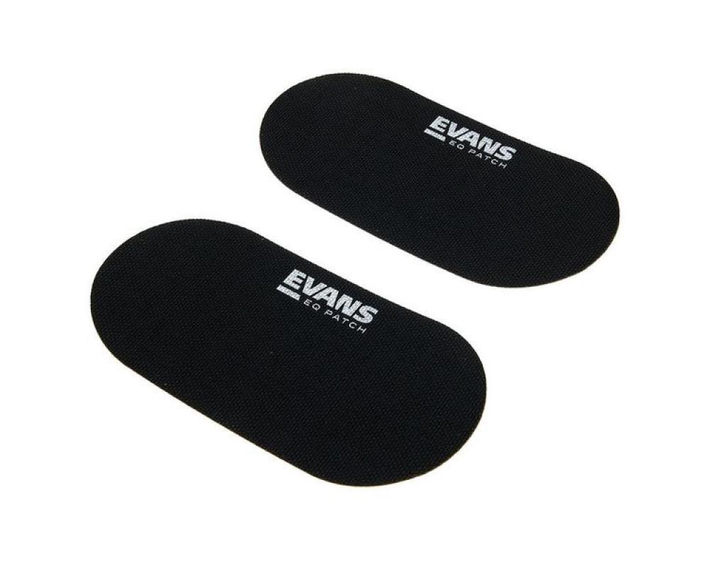 Evans EQPB2 EQ Black Nylon Bass Drum Double Patch