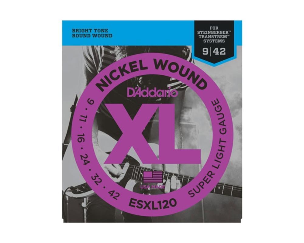 Daddario ESXL120 09-42 Super Light Double Ball End, XL Nickel
