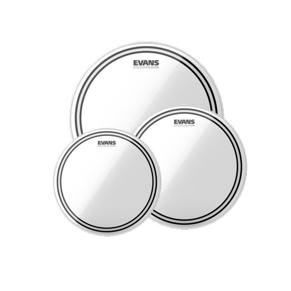 Evans EC2S Tompack, Clear, Fusion (10 inch, 12 inch, 14 inch)