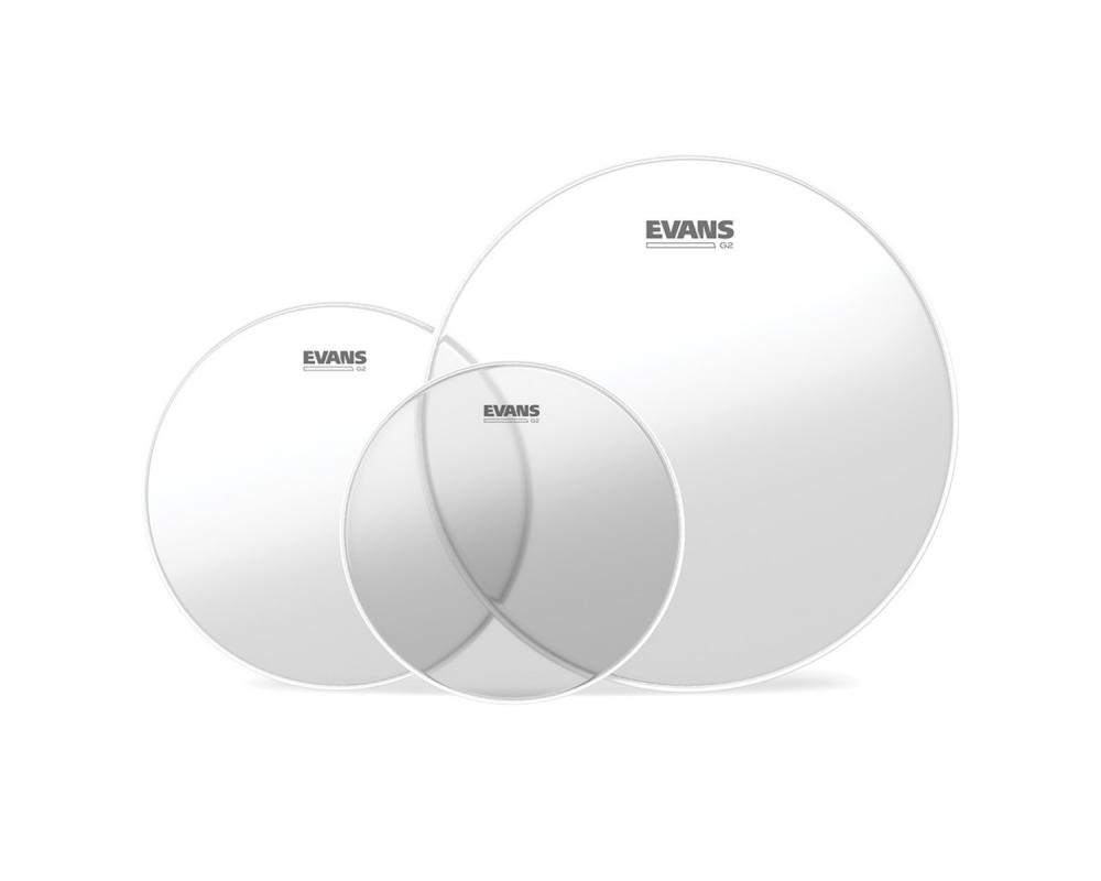 Evans G2 Tompack Clear, Fusion (10 inch, 12 inch, 14 inch)