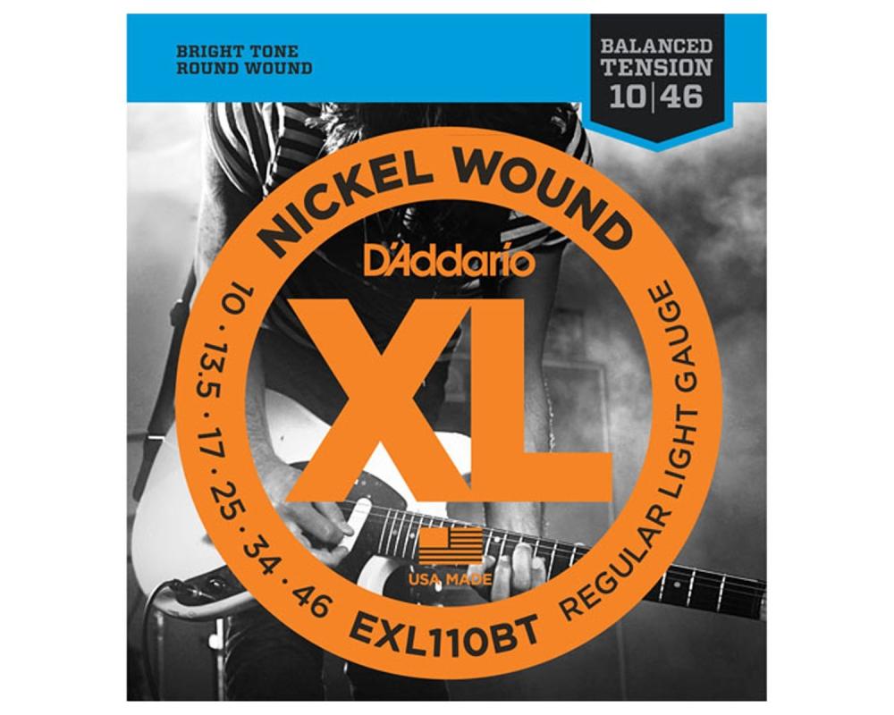 Daddario EXL110BT 10-46 Regular Light, Balanced Tension, XL Nickel