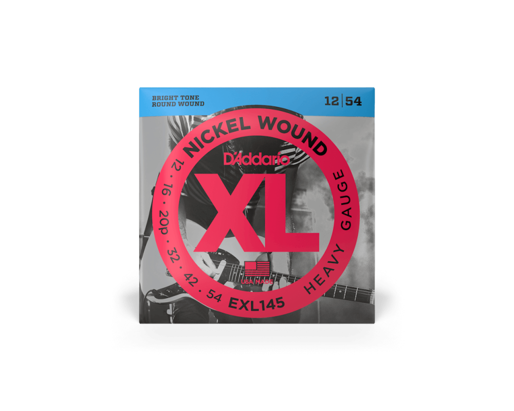 Daddario EXL145 12-54 Heavy Plain Third, XL Nickel