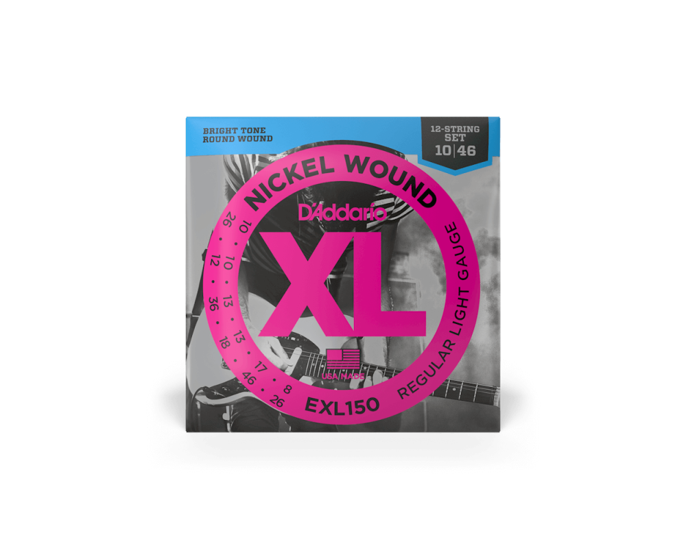 Daddario EXL150 10-46 Regular Light 12-String, XL Nickel