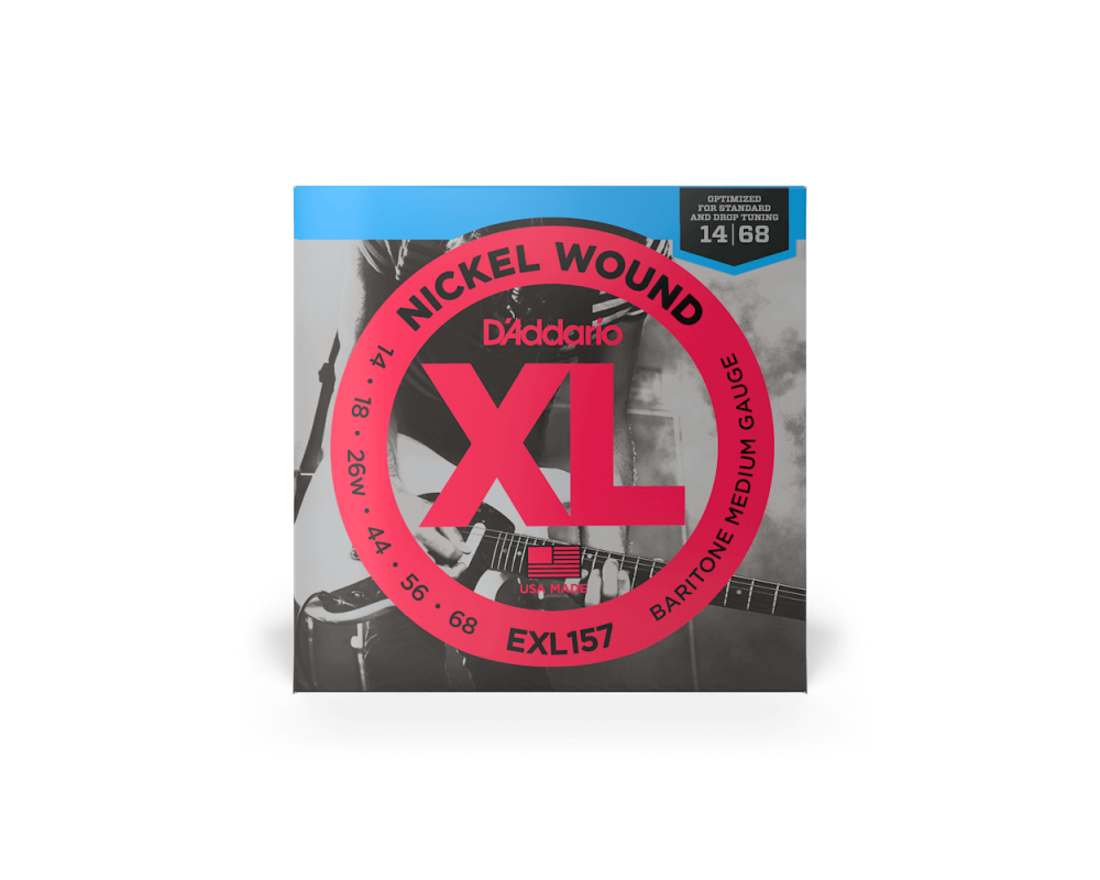 Daddario EXL157 14-68 Medium Baritone, XL Nickel