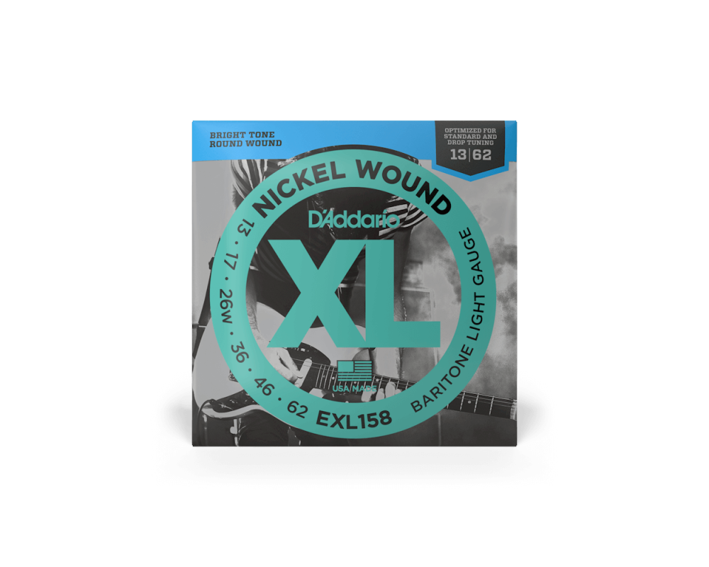 Daddario EXL158 13-62 Light Baritone, XL Nickel
