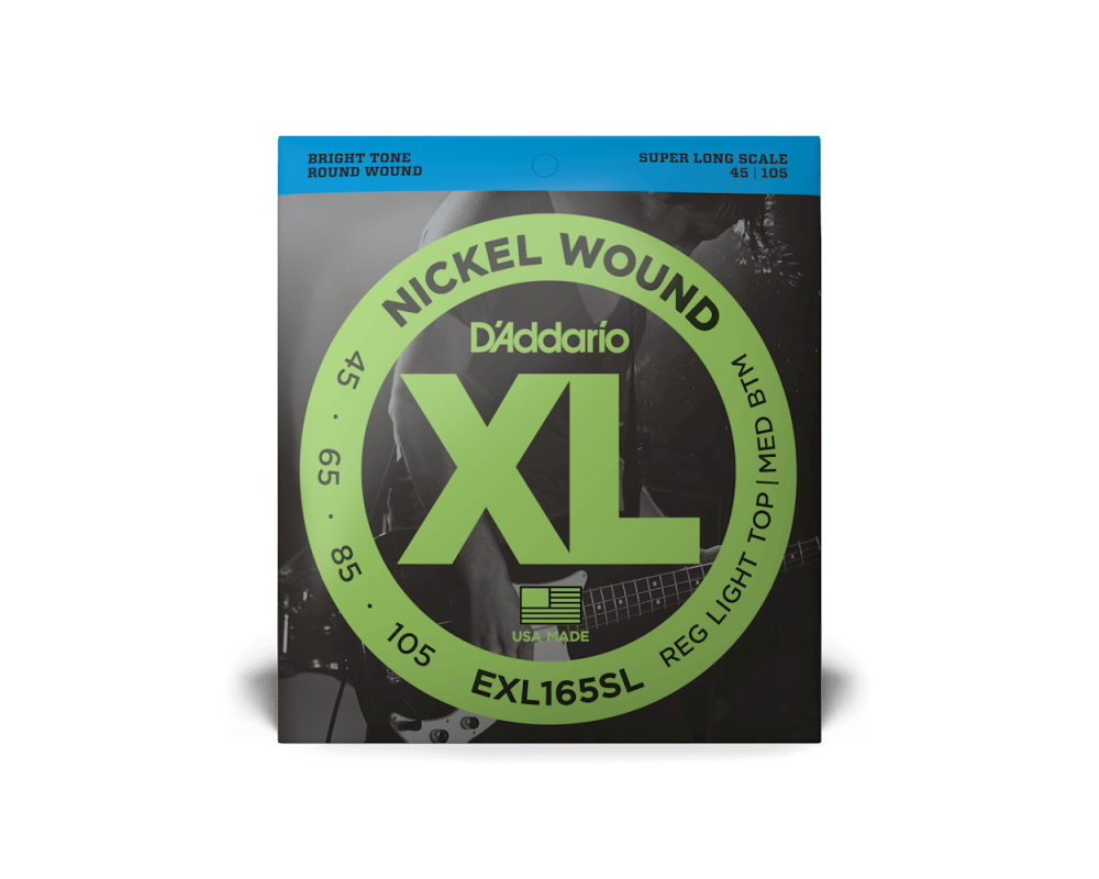 Daddario EXL165SL 45-105 Regular Light Top/Med. Bottom, Super Long Scale