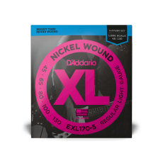 Daddario EXL170-5  45-130 Regular Light 5-String, Long Scale, XL Nickel Bass