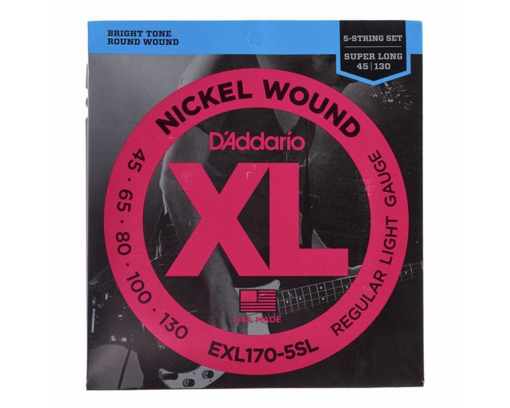 Daddario EXL170-5SL - 45-130 Regular Light 5-String, Super Long Scale