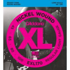 Daddario EXL170M  45-100 Regular Light, Medium Scale, XL Nickel Bass Strings