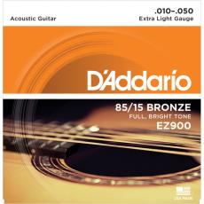 Daddario EZ900 85/15 Bronze Acoustic Guitar Strings, Extra Light, 10-50