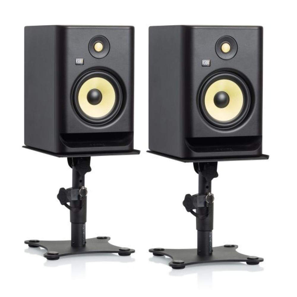 Gator GFWSPKSTMNDSK Desktop Studio Monitor Stand - Adjustable Height