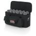 Gator GM-12B - Padded Bag for Up to 12 Mics w Exterior Pockets for Cables