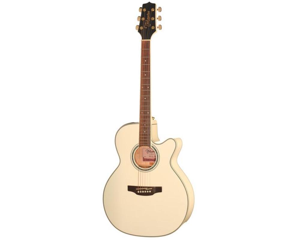 Takamine GN37CE Pearl White high-gloss