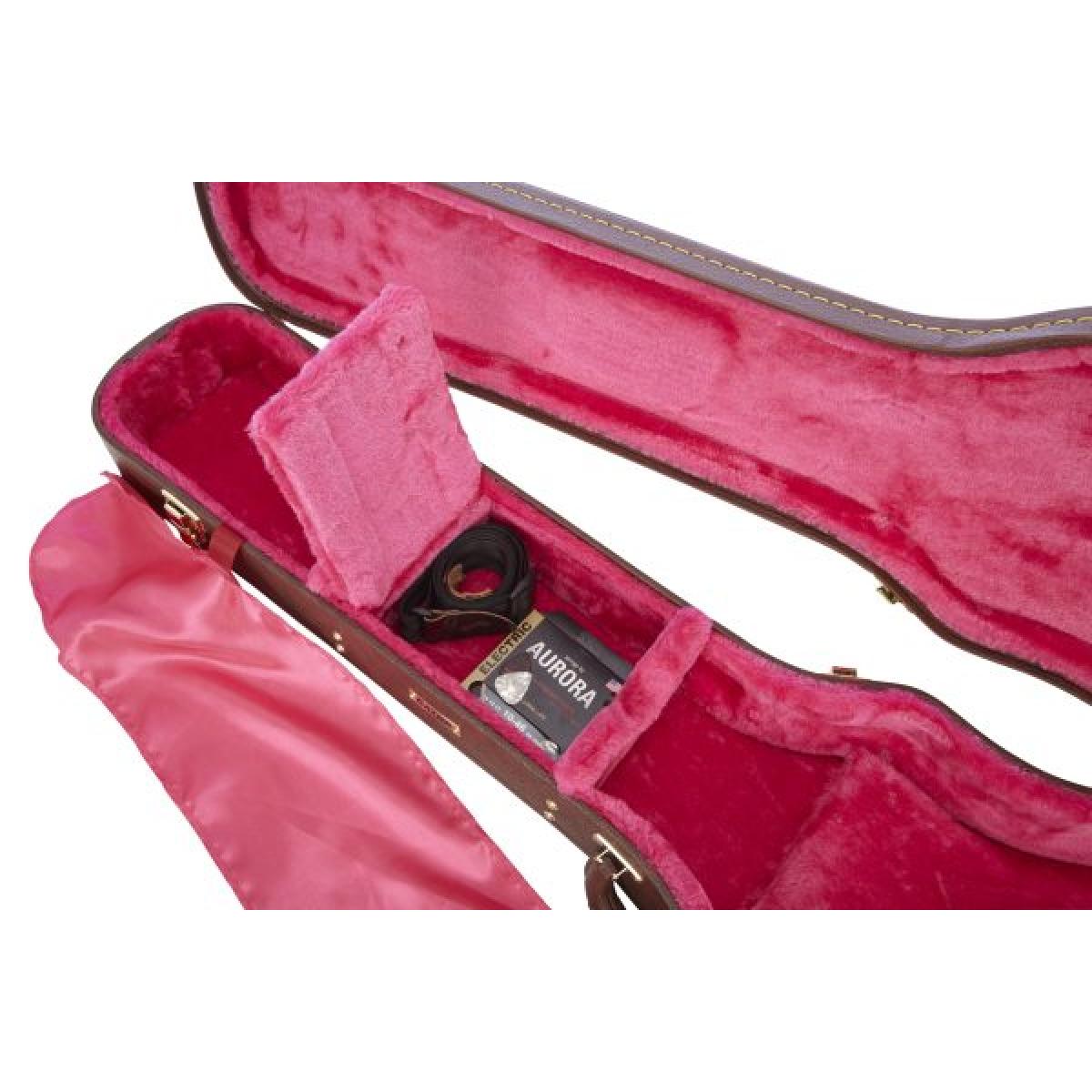 Gator GW-LP-BROWN Deluxe Wood Case for Les Paul Style Vintage Brown