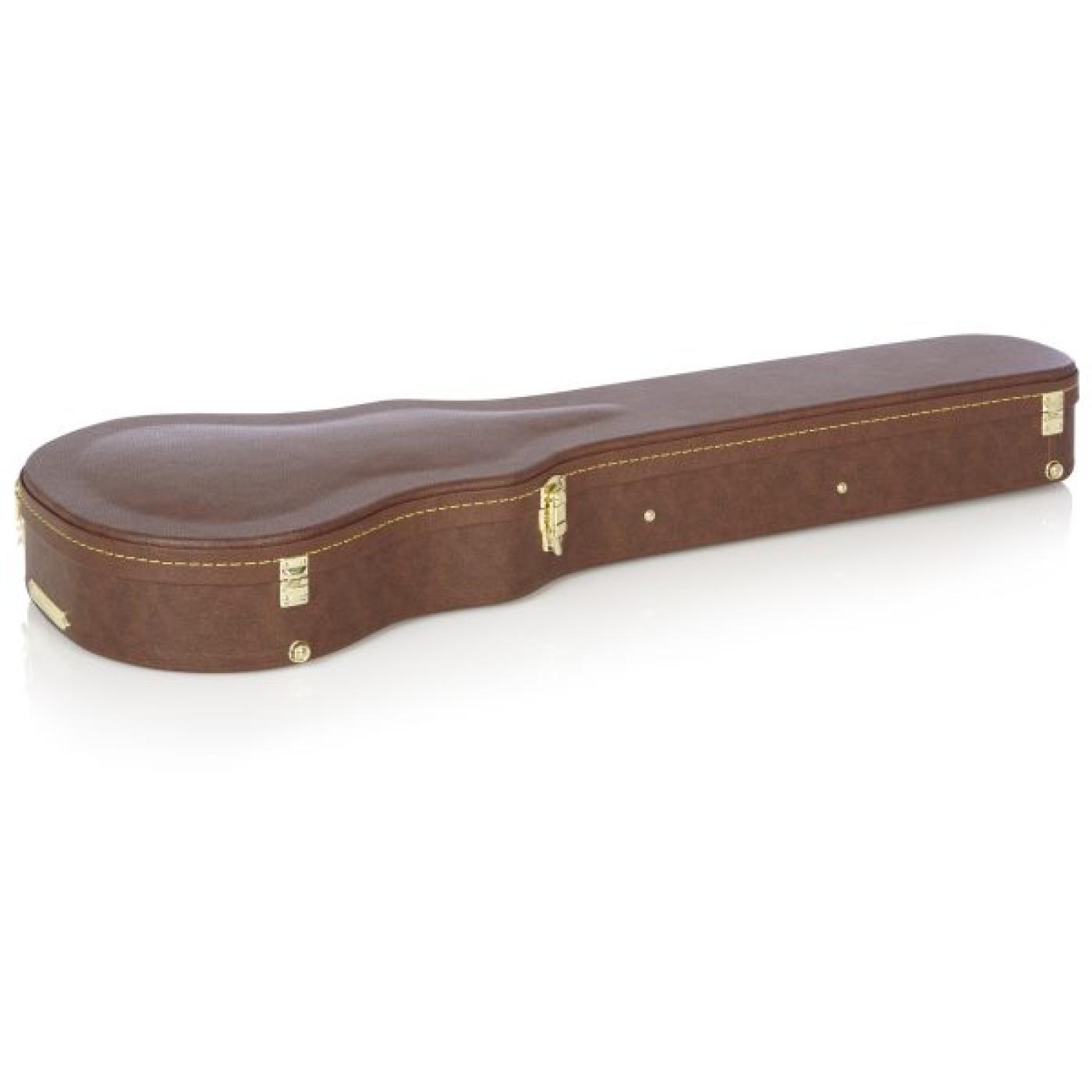 Gator GW-LP-BROWN Deluxe Wood Case for Les Paul Style Vintage Brown