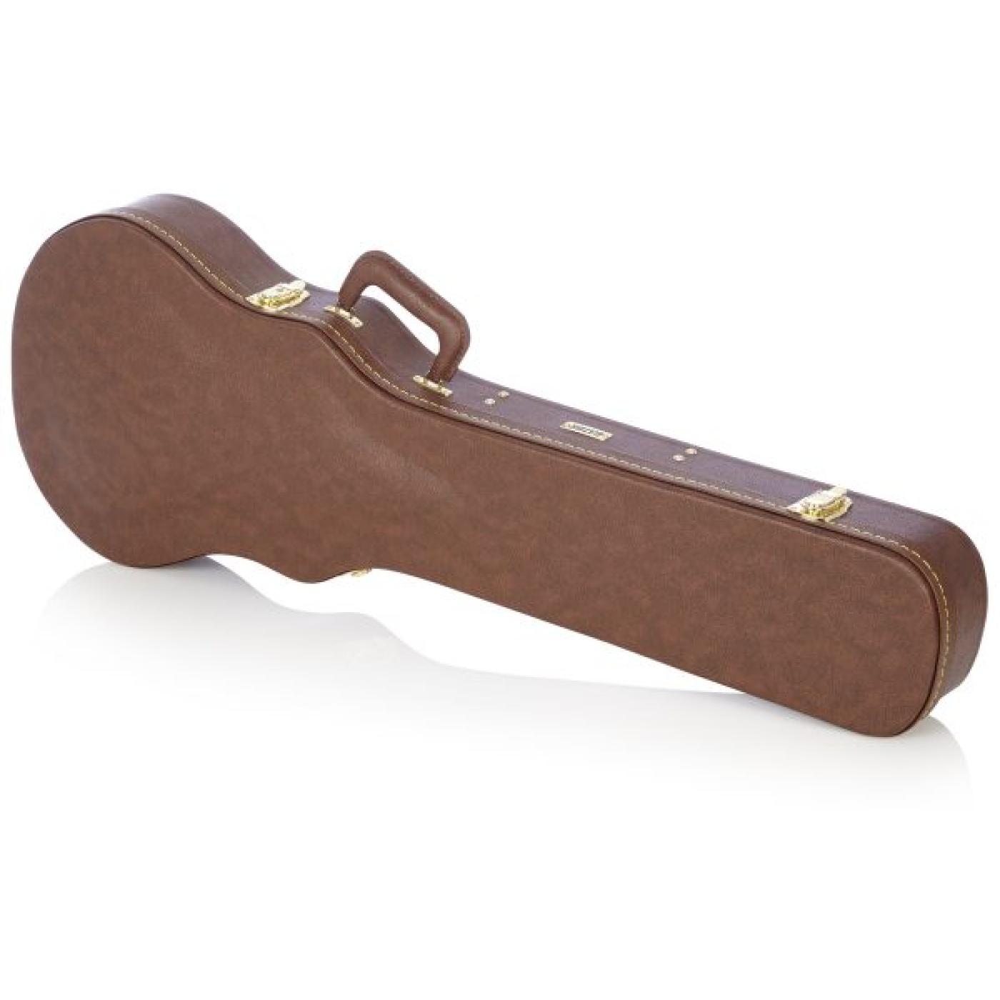 Gator GW-LP-BROWN Deluxe Wood Case for Les Paul Style Vintage Brown