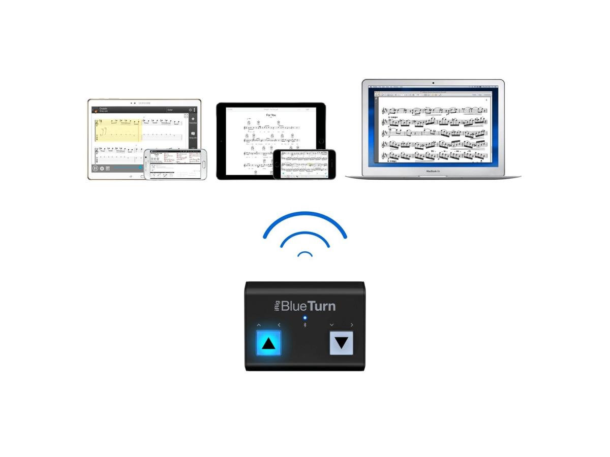 Wireless Page Turner Pedal para tablets, controles de aplicativos