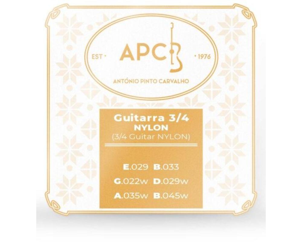 APC Cordas GTC 3/4 Guitarra Clássica (Nylon)